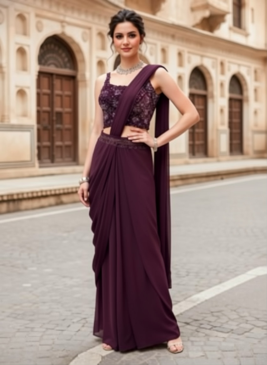 Women Polyester Kurta Ethnic Jacket Set
