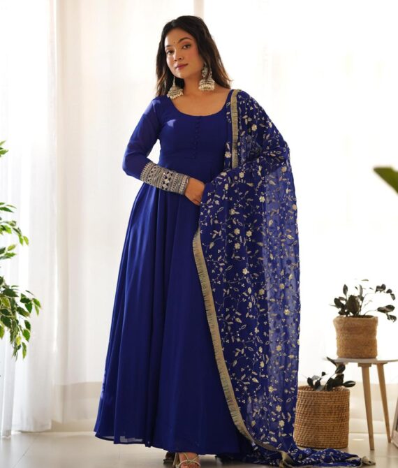 Oumad Printed Kurta, Palazzo & Dupatta Set