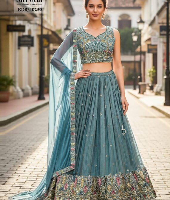 PEDR TRENDS Embroidered Semi Stitched Lehenga Choli